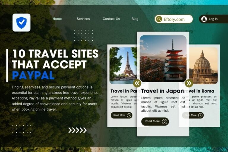 what travel sites accept paypal