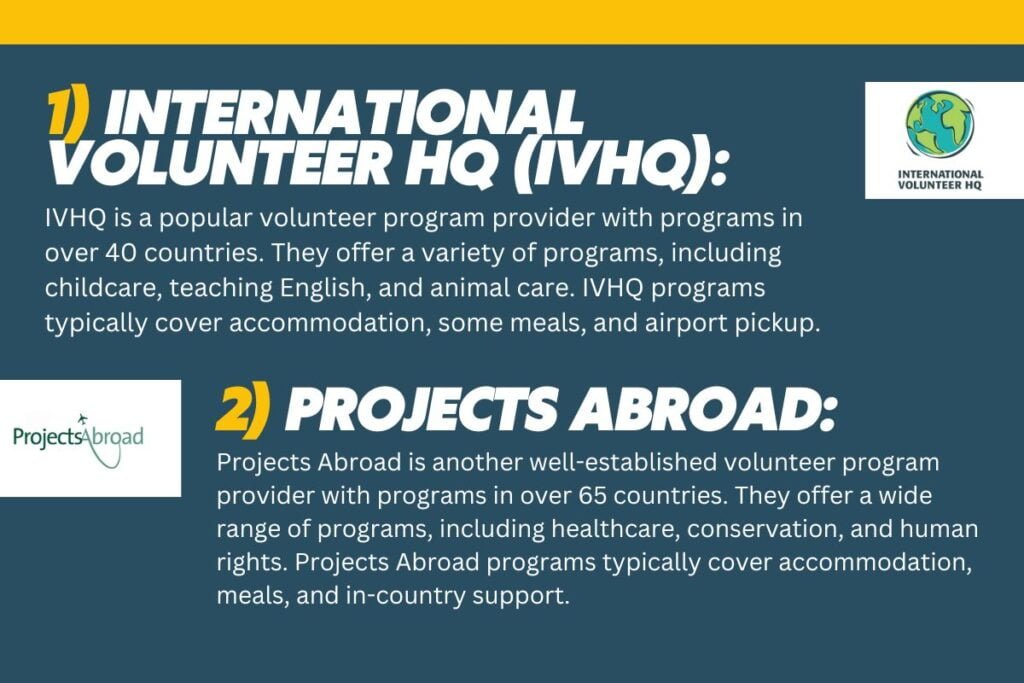 Volunteer and work exchange programs