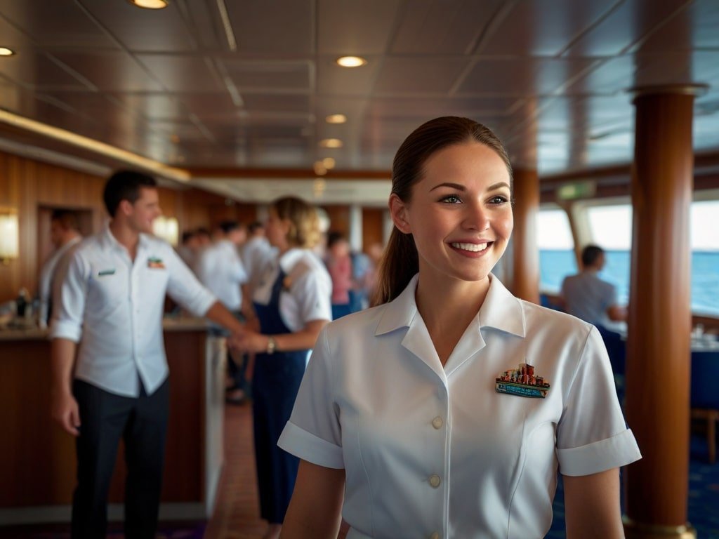 Cruise ship worker