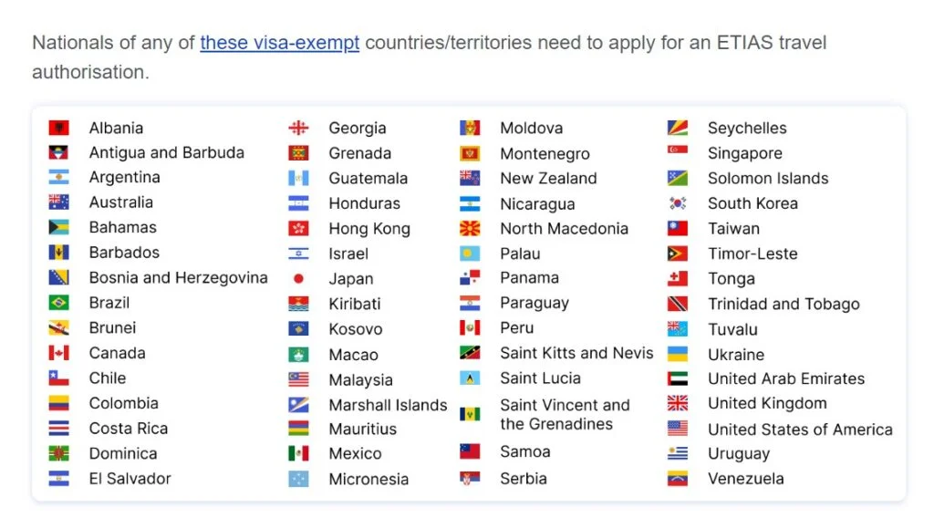 visa-exempt countries